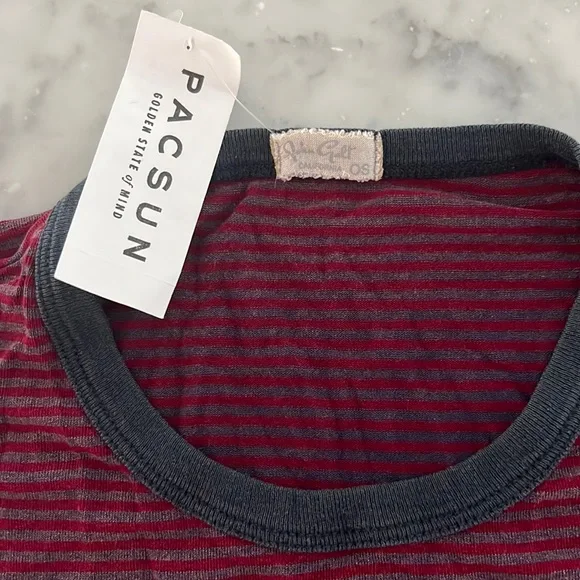 John Gault PacSun Striped Ringer Tee - Picture 2 of 3